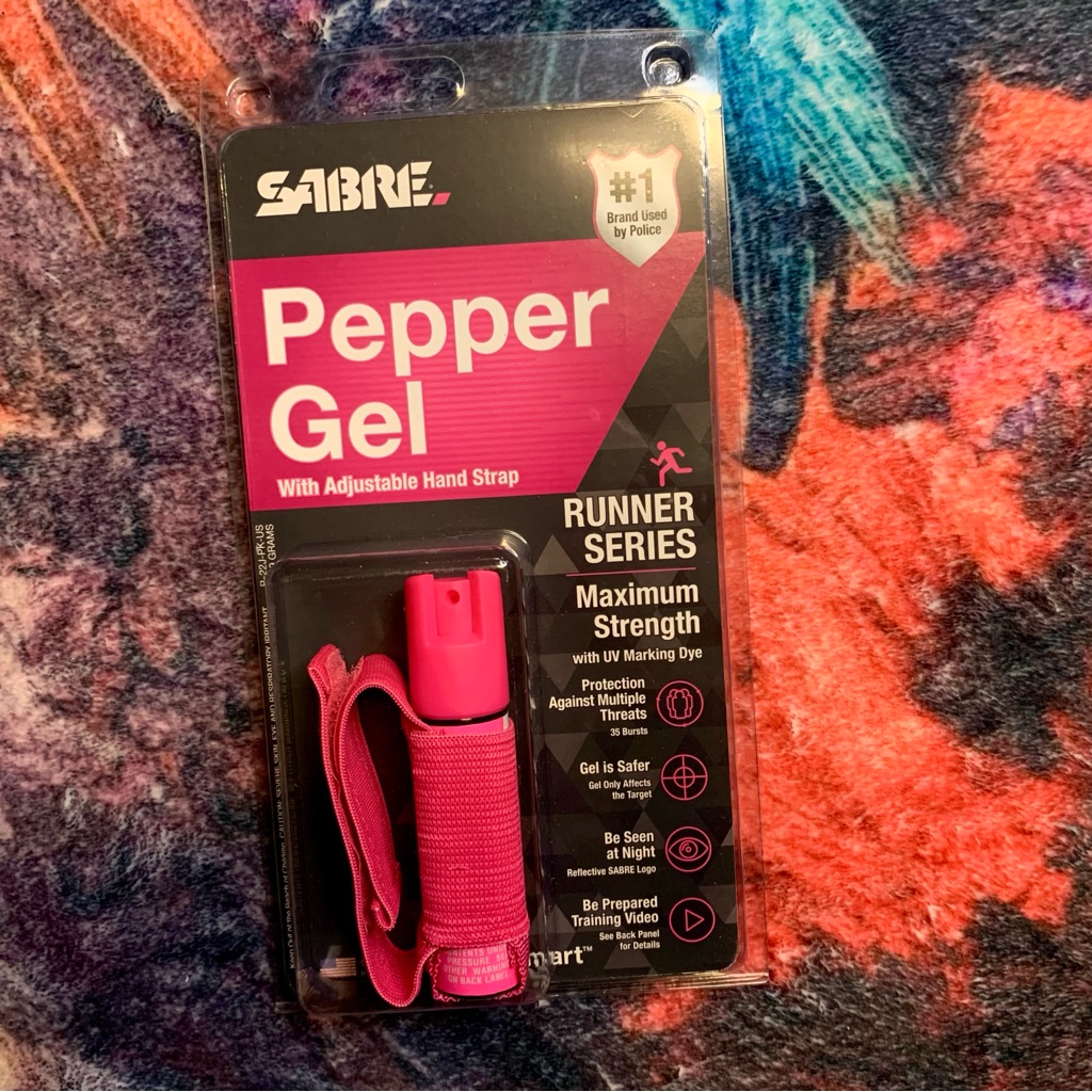 Sabre Runner Series Pink Pepper Gel With Adjustable Hand Strap - Nwt